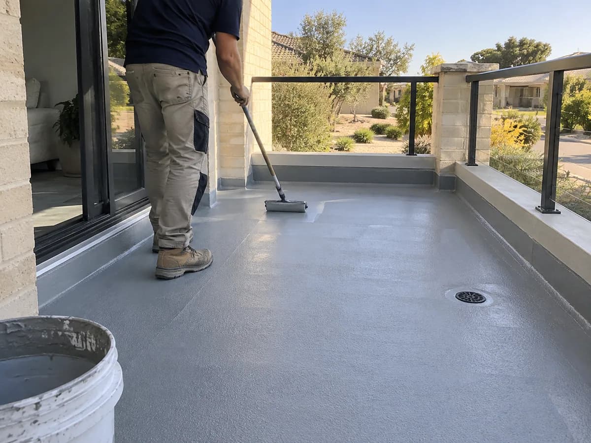 Illustrative balcony waterproofing service in Perth